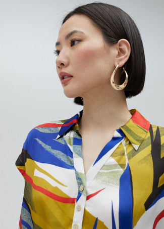 Camisa estampado tropical