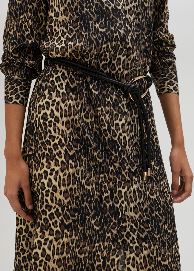 Vestido camisero animal print