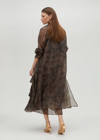 Trench organza imprimé animal