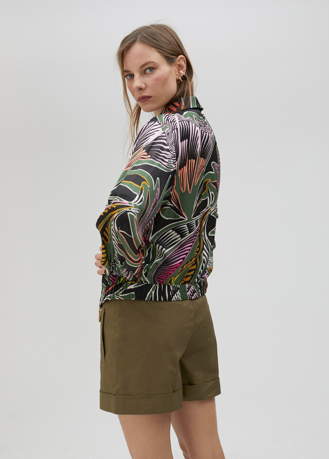 Bedruckte Bomberjacke