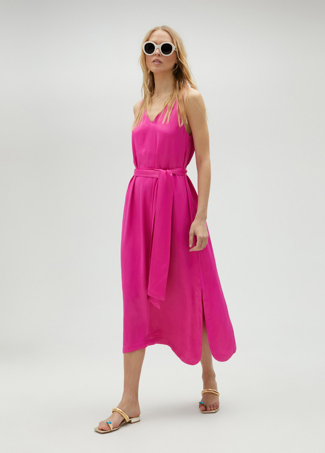 Vestito midi con spalline
