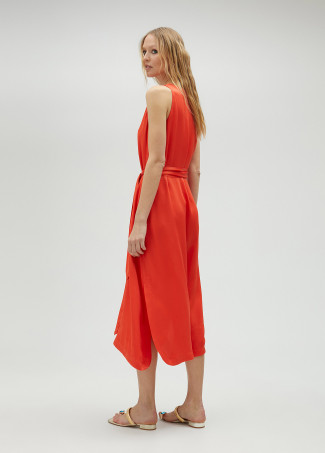 Vestito midi con spalline