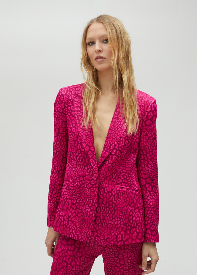 Blazer stampa animalier