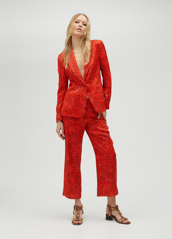 Blazer stampa animalier