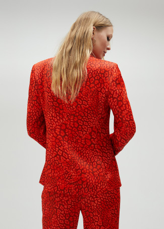 Blazer mit Animal Print