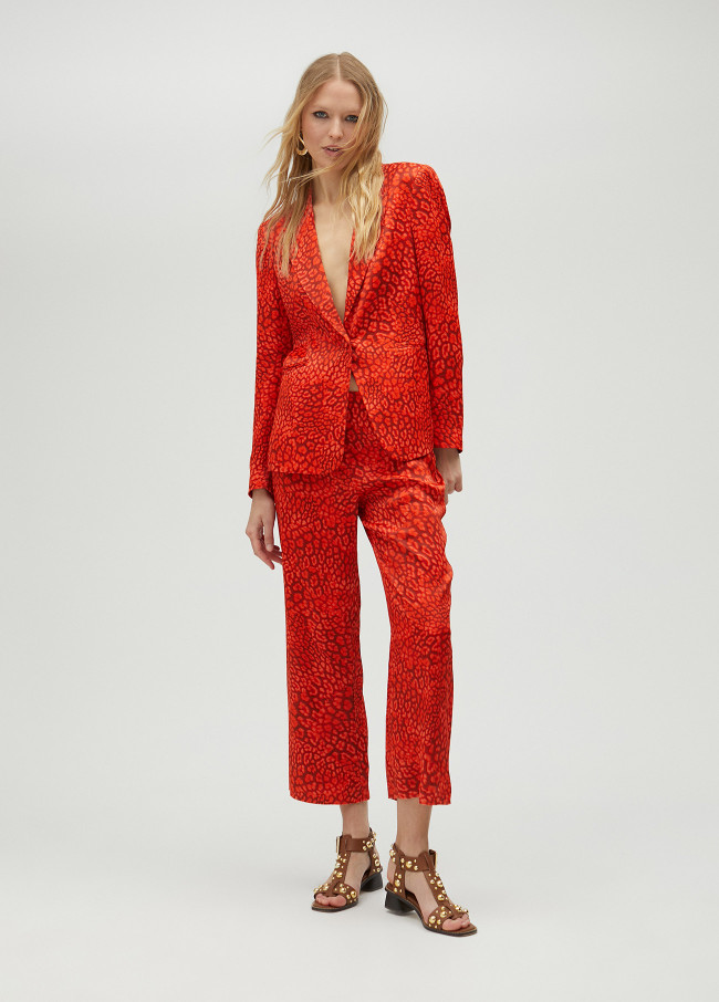 Blazer com animal print