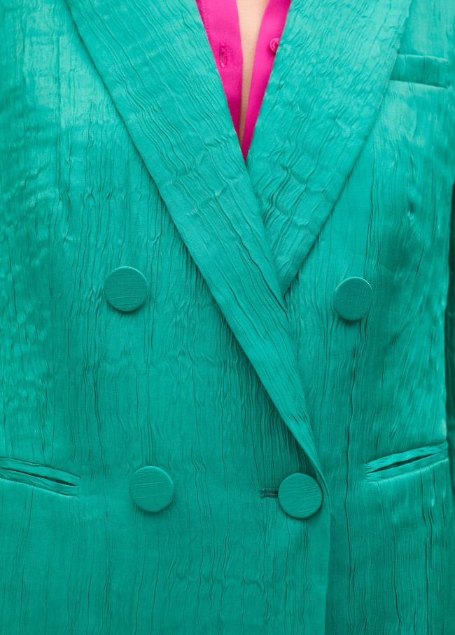 Blazer effetto stropicciato