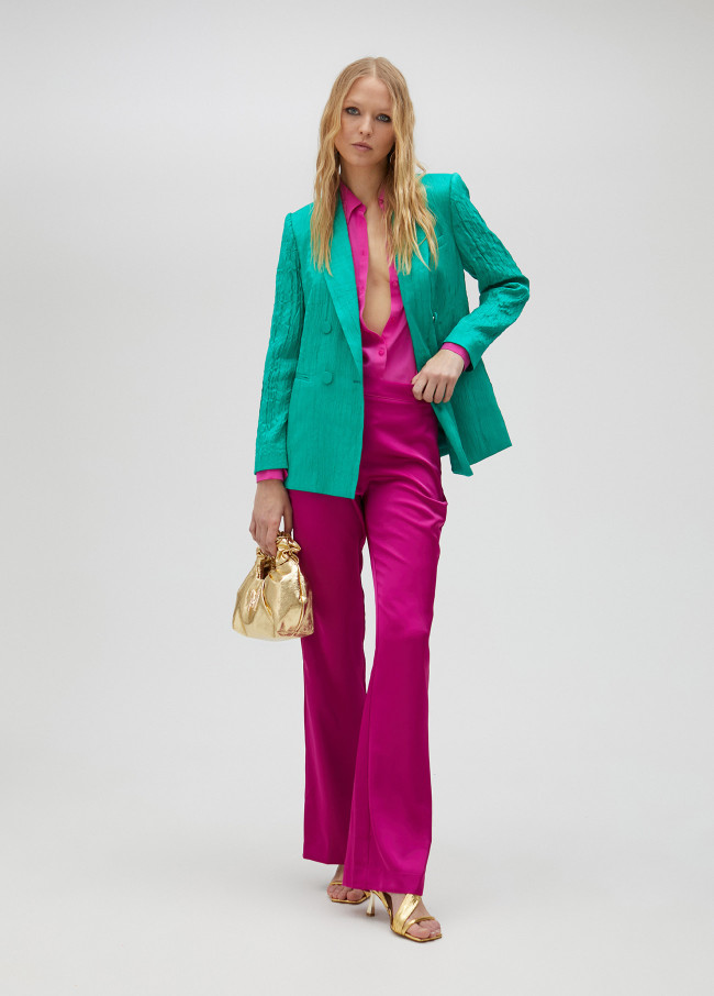 Blazer toucher rugueux