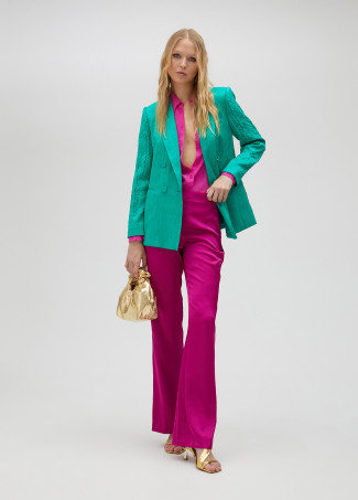 Blazer im Knitter-Look