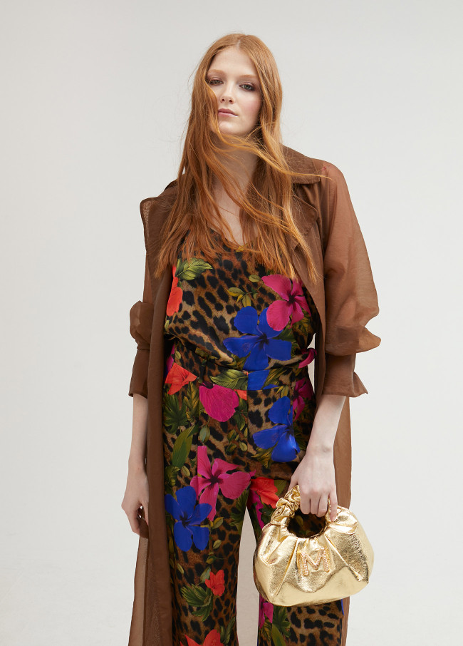 Top lencero animal print