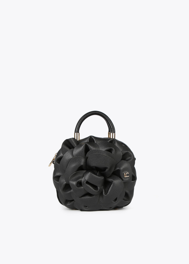 Sac fleur similicuir