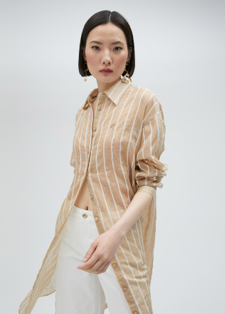 Camisola larga rayada