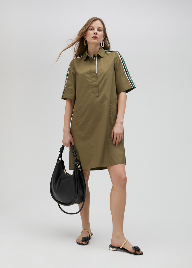 Vestido midi camiseiro