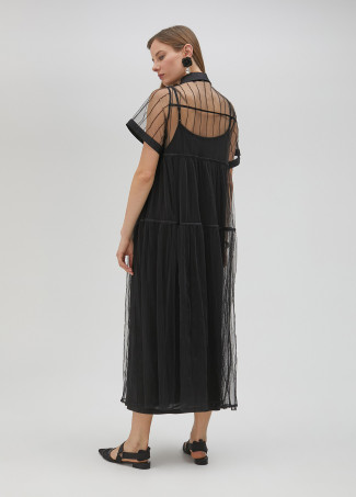 Vestito nero in tulle
