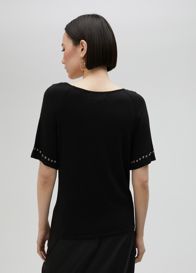 Shirt Nieten mit kurzen Ärmeln