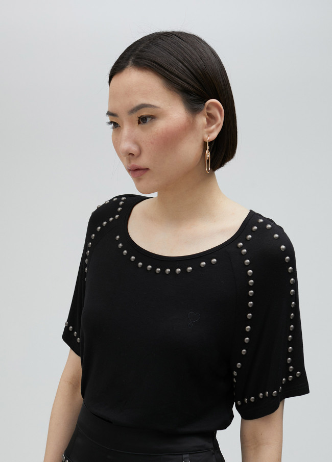 Shirt Nieten mit kurzen Ärmeln