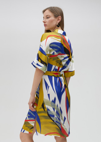 Vestido curto estampado