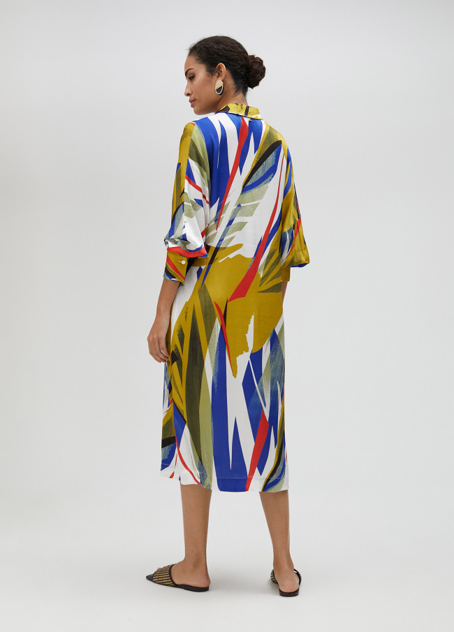 Vestito lungo con stampa