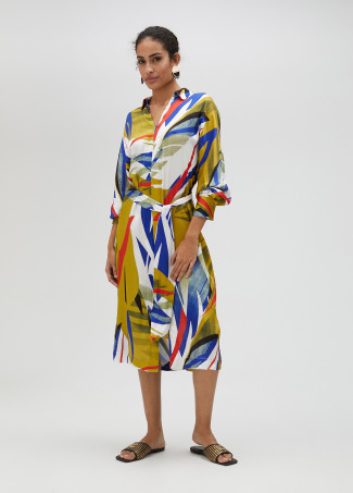 Vestito lungo con stampa