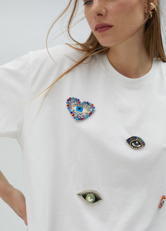 Shirt mit Strass