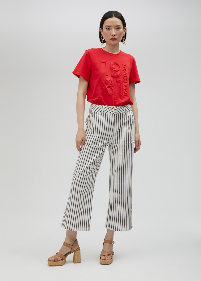 Striped trousers