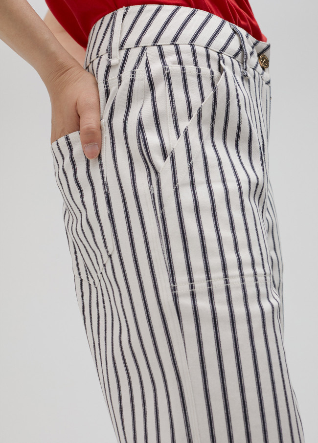 Striped trousers