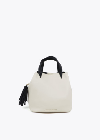 Sac bicolore avec pampille