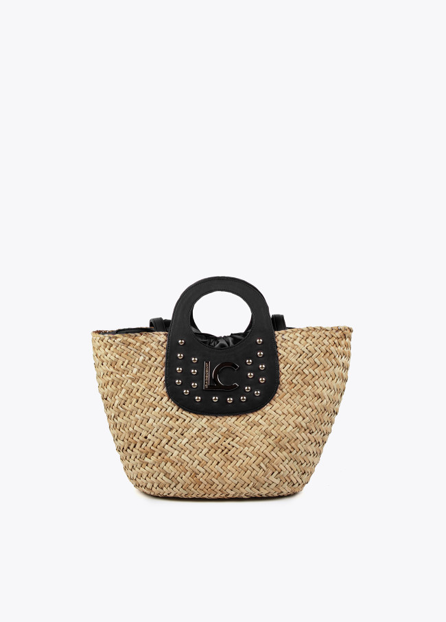 Large studded tote bag