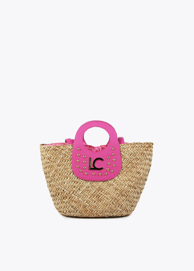 Mala tote grande com tachas