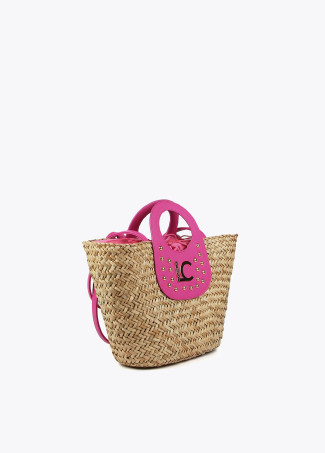 Mala tote grande com tachas