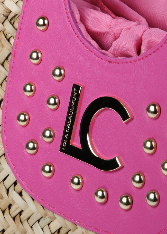 Large studded tote bag