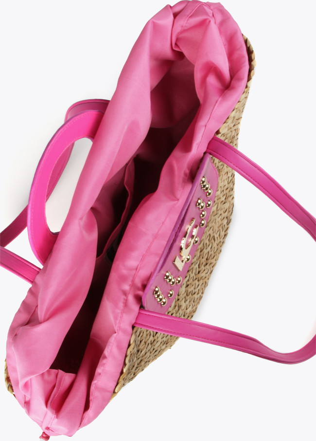 Mala tote grande com tachas