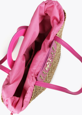 Mala tote grande com tachas