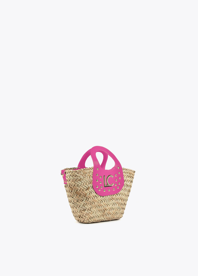 Mala tote pequena com tachas