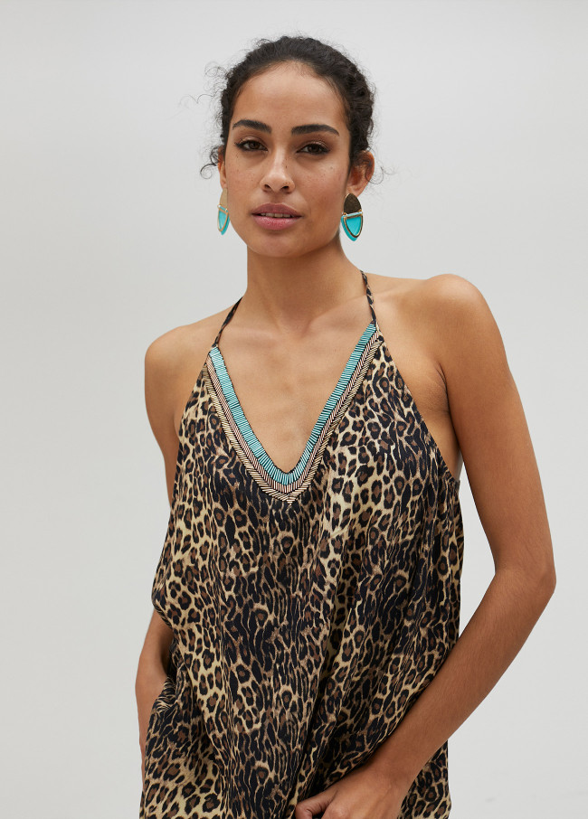 Kurta animal print leopardo