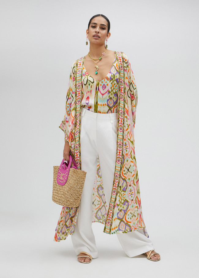 Kimono with kimono sleeves