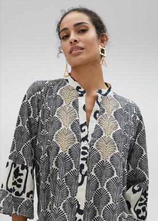 Robe courte imprimée