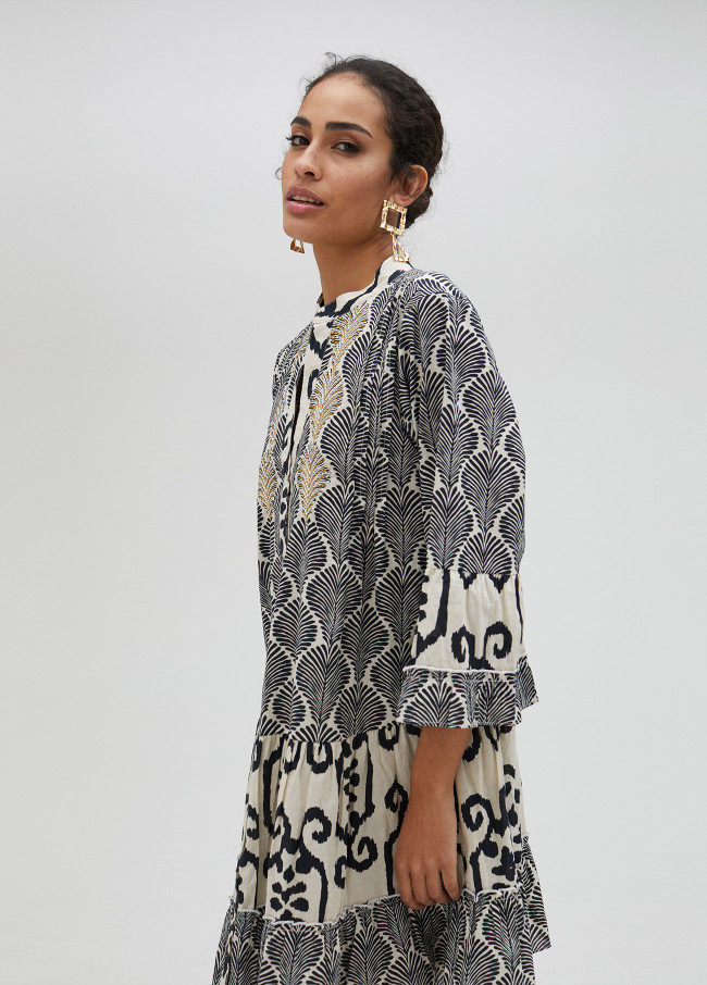 Vestido corto estampado