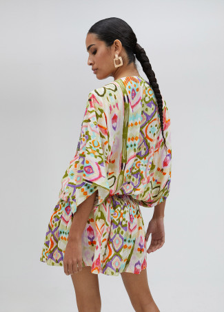 Vestido curto estampado