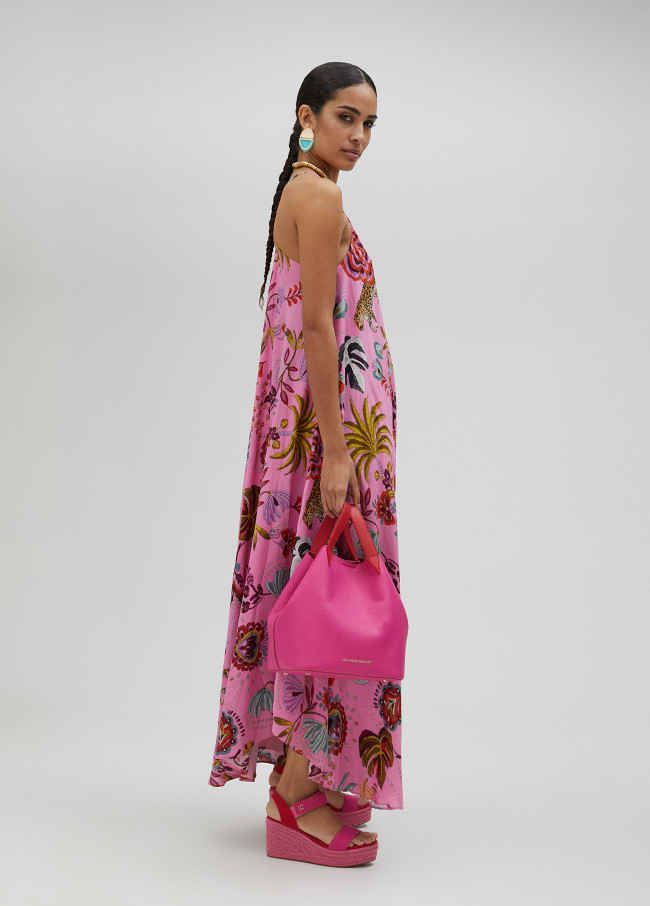 Robe longue imprimée