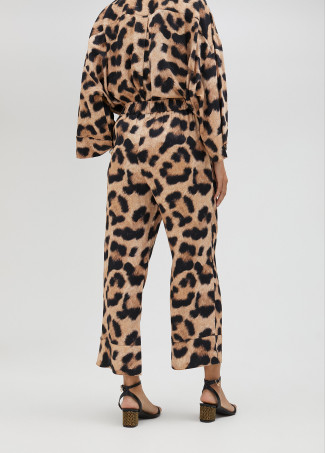 Pantalón animal print palazzo
