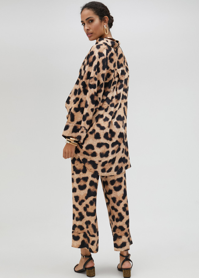 Maxi Camisa Leopardo
