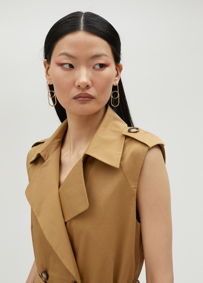 Westen-Kleid in Wickeloptik