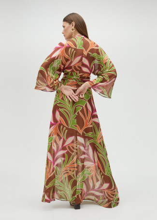 Fließendes Kleid mit Blumenprint