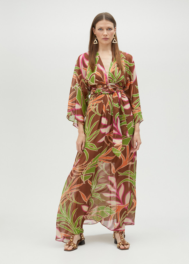 Robe fluide à imprimé floral