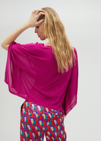 Pullover in maglia con maniche stile poncho