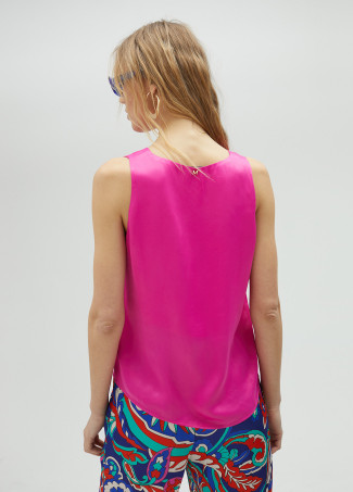 Top basic con spalline