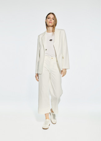 Blazer direito em tencel