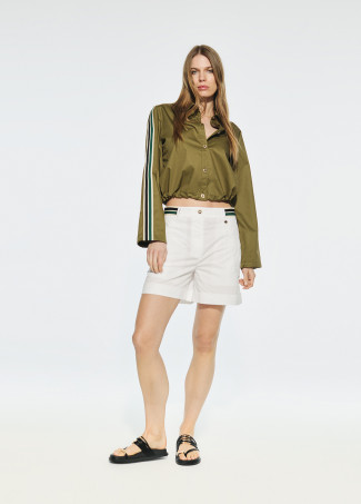 Camicia popeline con elastico