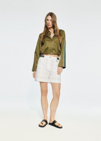 Camicia popeline con elastico